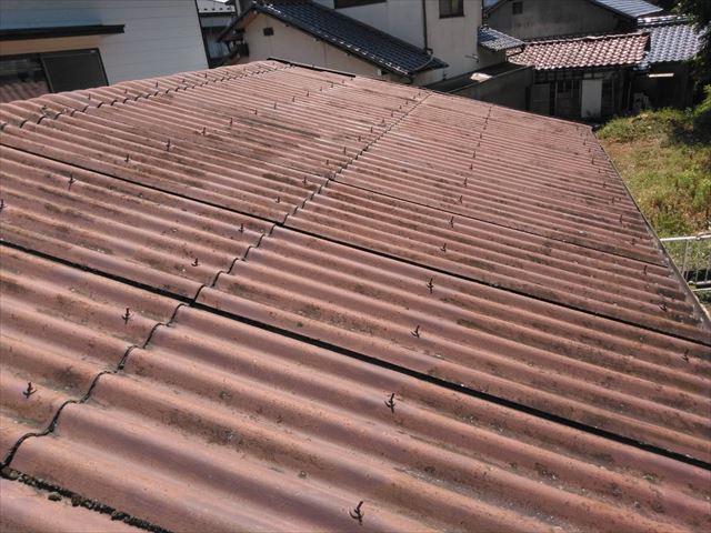 車庫上のセッパン屋根