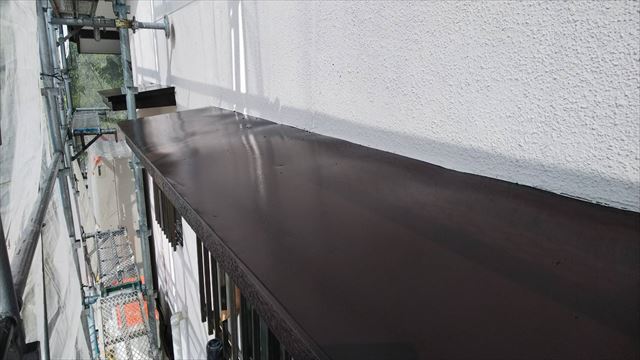 小庇の塗装