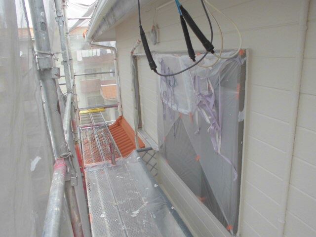 小牧市、外壁の上塗り完了