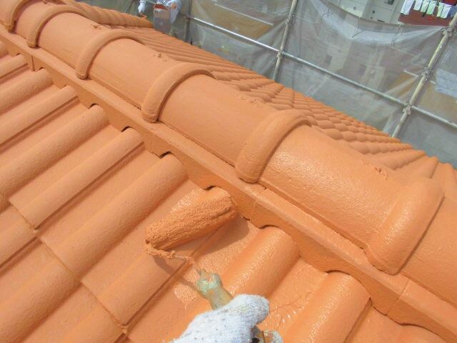 小牧市古雅にて屋根塗装が、本日完成します。