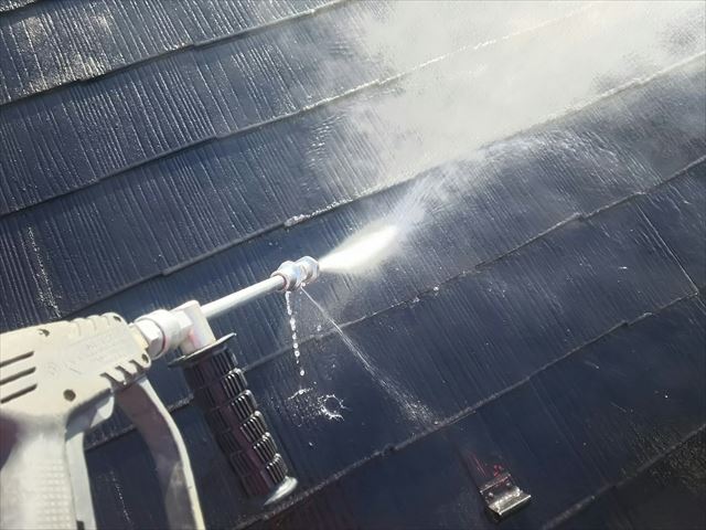 春日井市、屋根の洗浄