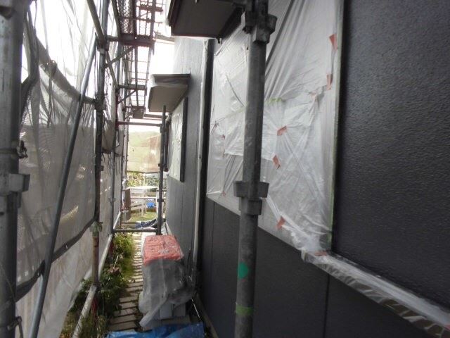 外壁の上塗り完了です