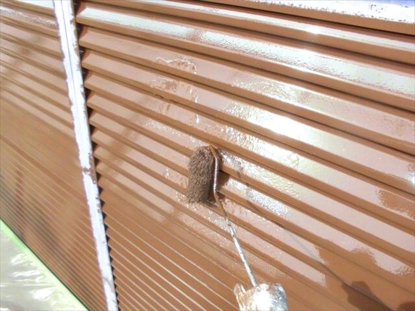 雨戸の塗装、完了です