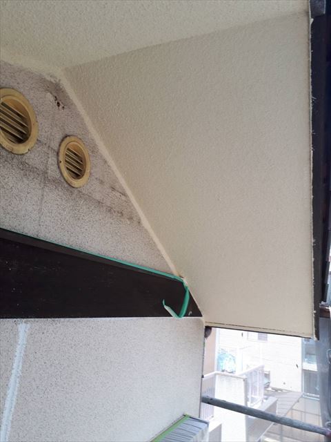 軒天の塗装です