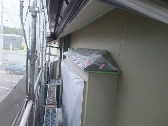 外壁の上塗り完了です