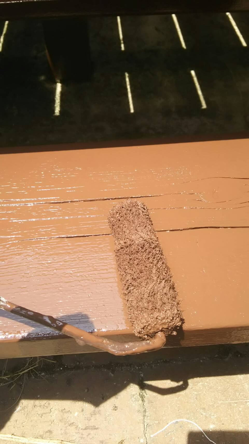 ウッドデッキの塗装