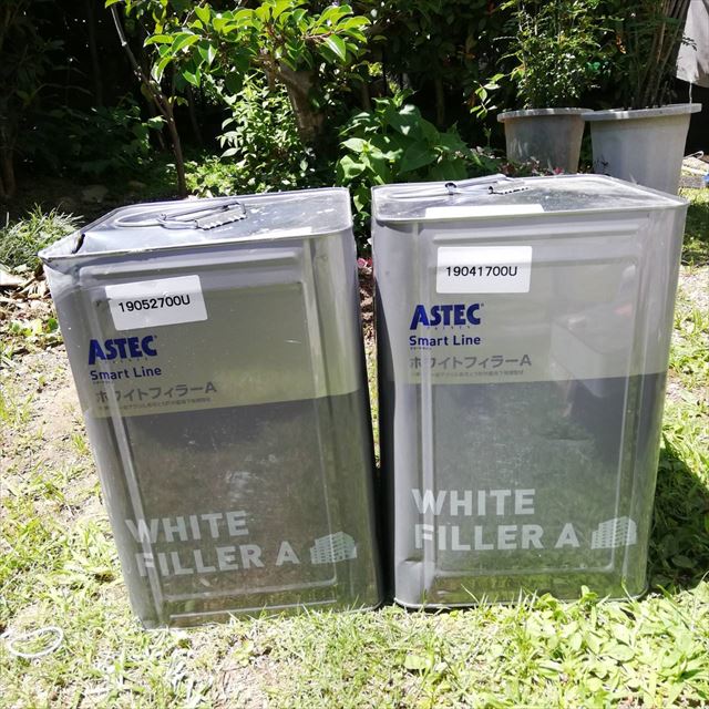 ホワイトフィラー下塗り塗装