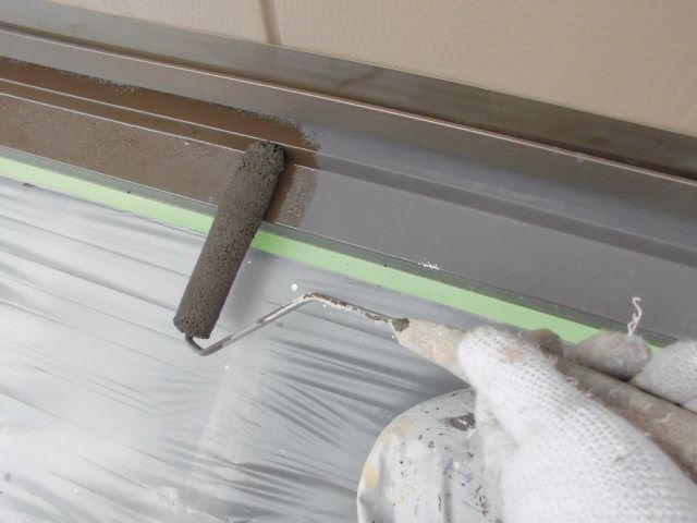 シャッターボックスの塗装