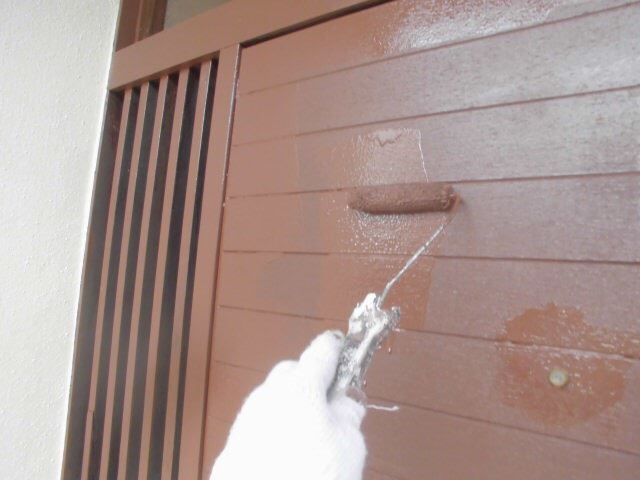 玄関ドアの塗装