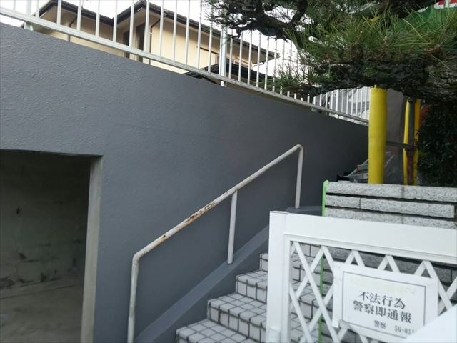 車庫塗装完了
