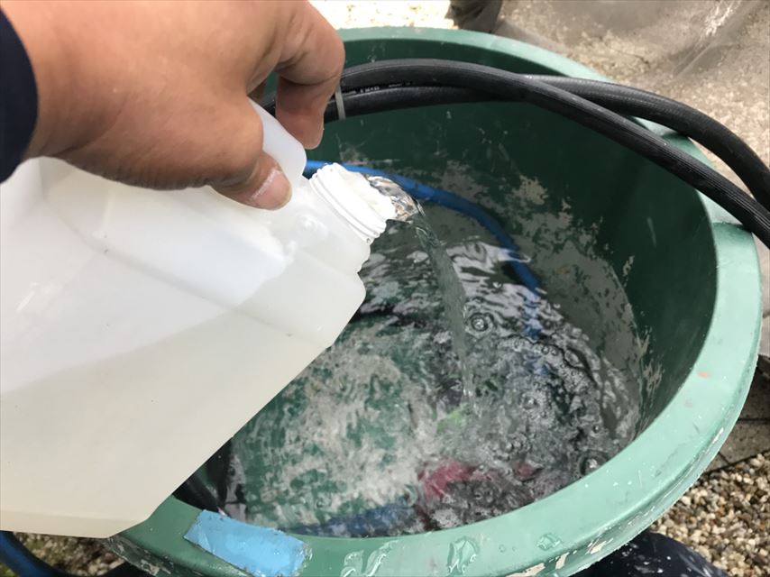 バイオ洗浄と高圧水洗浄