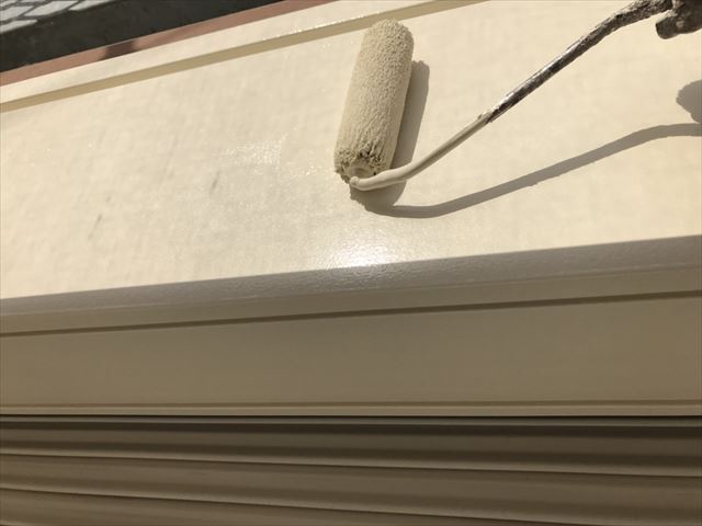 破風板の塗装です