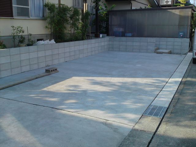 土間打ち完了
