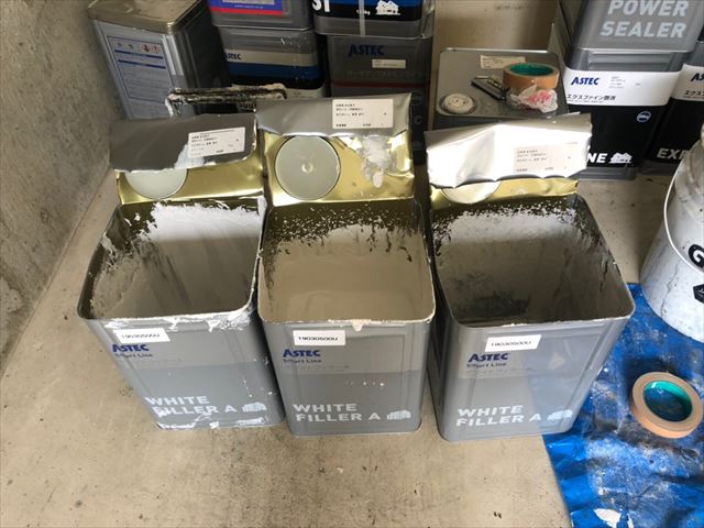 使用後のホワイトフィラーＡ