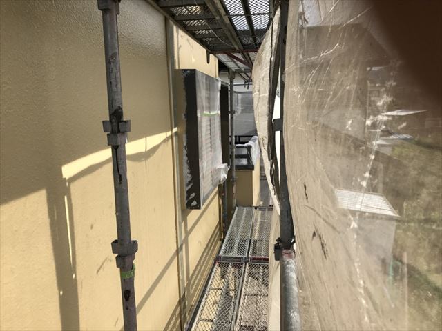 外壁の上塗り完了です