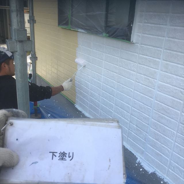 阿見町で外壁塗り直し。ガイナを塗って快適な住まいに！