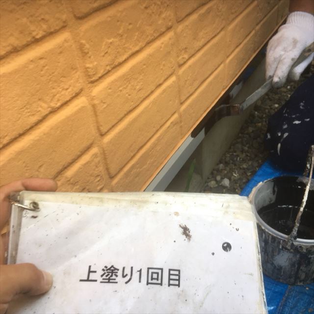 阿見町で水切りの塗り替え！屋根外壁全ての施工が完了です。