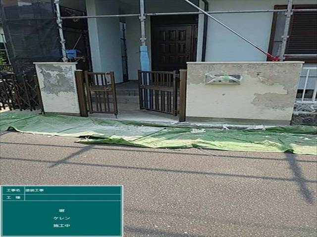 土浦市で外構の塗装工事。塗り替えで印象が大きく変わりました