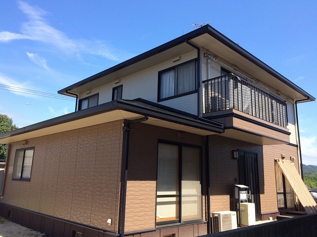 倉敷市児島　無機塗料を使用の外壁・屋根塗装完成しました　