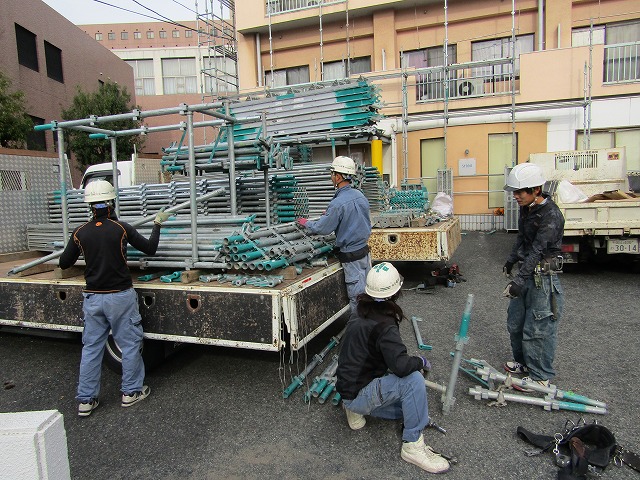 倉敷市松島　マンション改修　外壁シリコン　屋上ウレタン防水