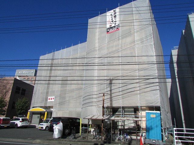 倉敷市松島　築３０年Ｉコーポ外部改修工事