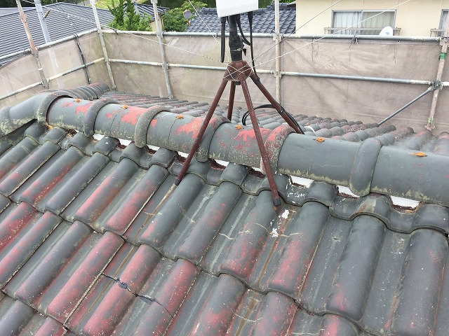 棟漆喰入れ替え