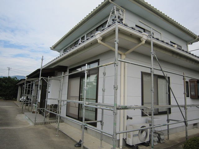 塗り替え現場