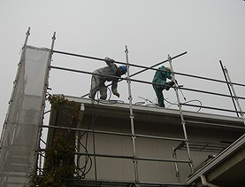 屋根高圧洗浄(2階)