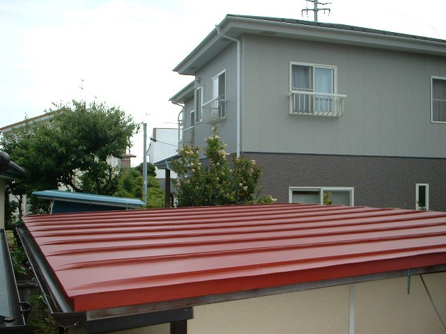 屋根施工後