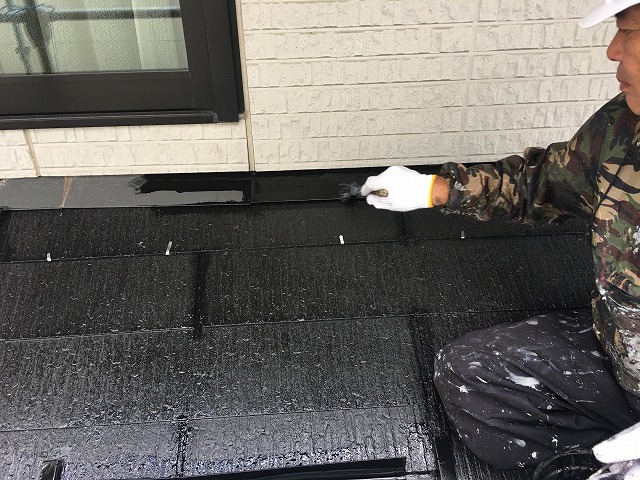 コロニアル屋根塗装
