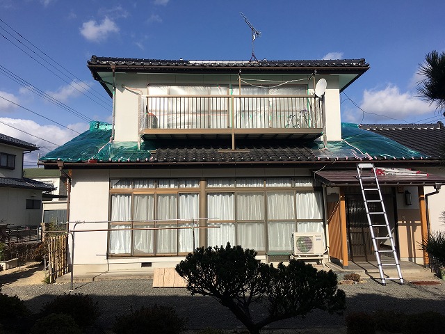 屋根の養生
