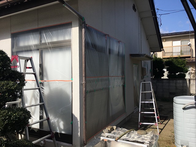 窓の養生