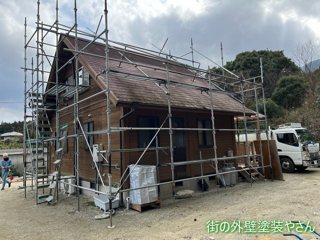 福岡県内にある住宅の外壁・屋根の塗り替えを行いました