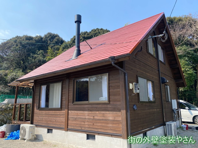 福岡県内にある住宅の外壁・屋根の塗り替えを行いました