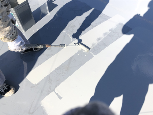 三島アパート屋上塗装