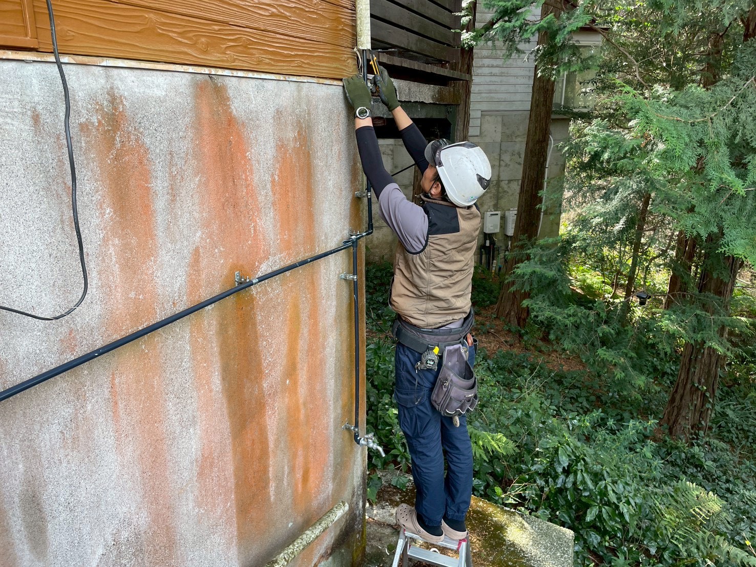 保温カバー解体