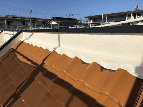 三島アパート屋根塗装