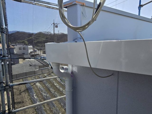 飯田市T邸_雨樋塗装完成