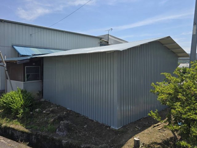 阿智村S邸_倉庫完成-裏手