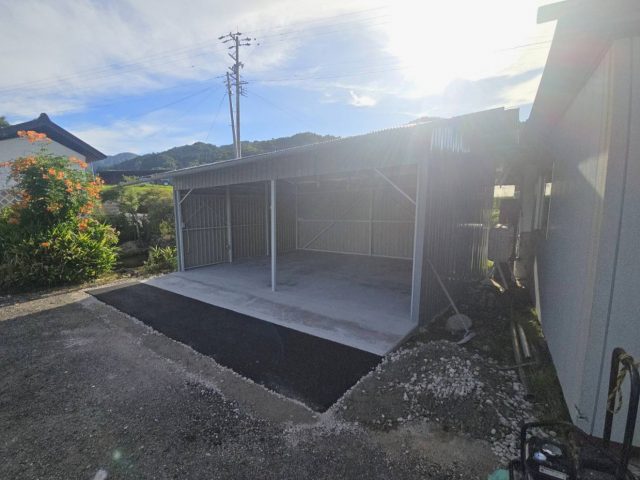 阿智村S邸_倉庫完成