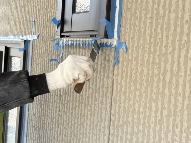 伊那市K邸_コーキングならし