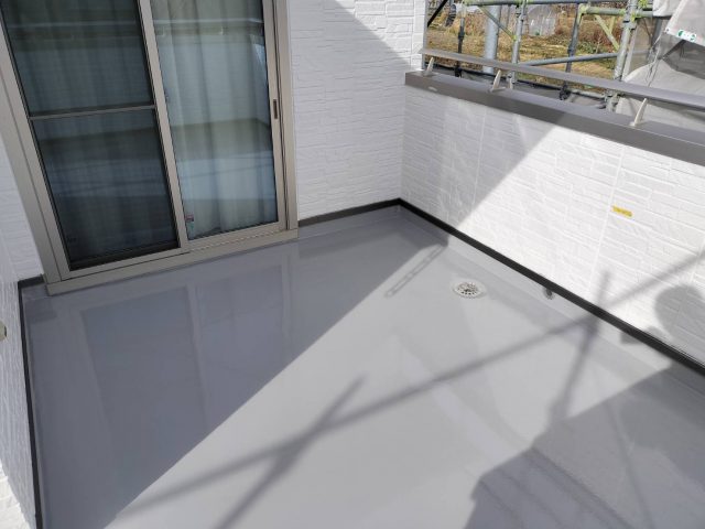 飯田市O邸_ベランダ防水工事完成