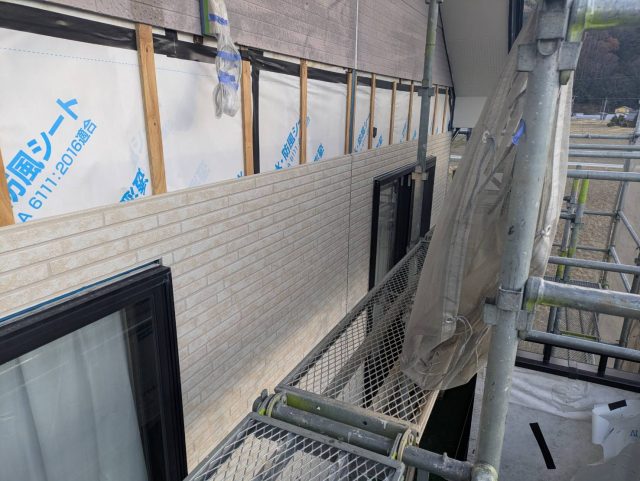 伊那市K邸_外壁一部張替え