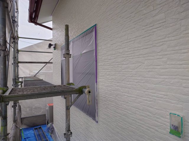 伊那市N邸_外壁中塗り