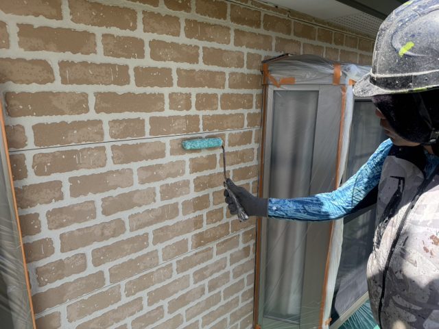 伊那市K邸_クリヤー塗装1回目