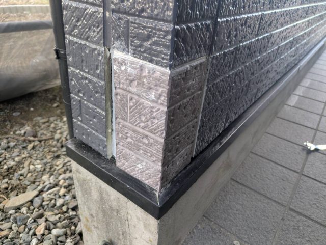 伊那市K邸_玄関コーナー補修