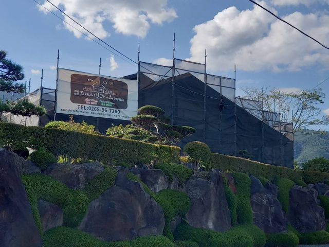 伊那市K邸_足場完成