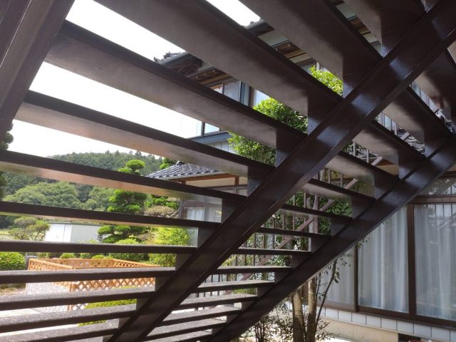 飯島町A邸_鉄骨塗装完成