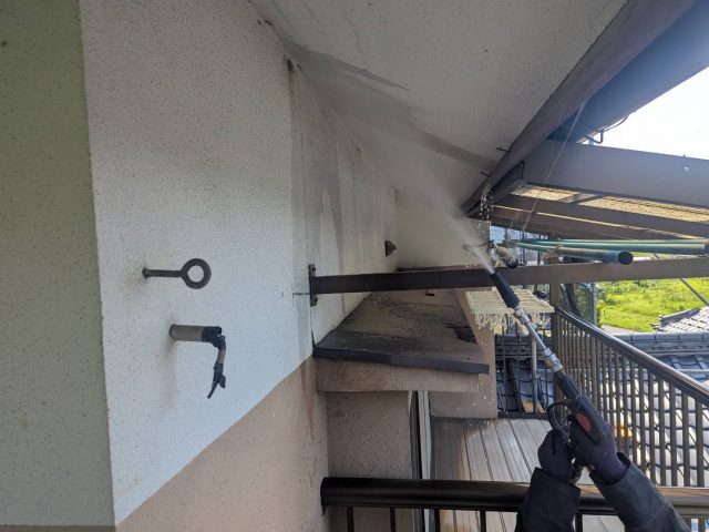 飯田市N邸_洗浄作業