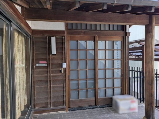 伊那市M邸_施工前の玄関